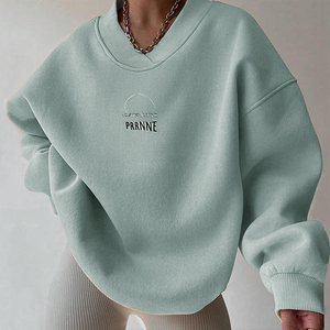 Custom Print Embroidered Loose Fit Sweatshirts
