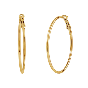 Wholesale Women Big Hoop Earrings Gold Plated Alloy African Style