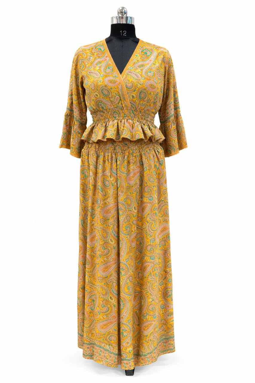 Printed beach kaftan dress manufacturer India - KBK Exports